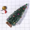 Weihnachtsbaum Mini Kiefer mit Holzgestell DIY Heim Tabelle Top-Dekor Frohe Weihnachten Tischdekoration Best Kids Geschenk # 35