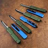 Mini knife high-tech automatic knife D2 blade aviation aluminum handle double-action tactical breaker outdoor camping pocket EDC tool