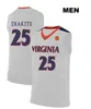 2019 Custom Men Kids Dames UVC Basketbal Jersey Virginia Cavaliers 5 Kyle Guy Jersey Any Name Number 2019 Champions NCAA Basketball Jerseys