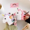 Unicorn Pegasus 3D Симпатичные Мультфильм Чехлы Для Наушников Зарядная коробка набор для Apple Airpods 1 2 Беспроводные наушники защитный чехол с крюком