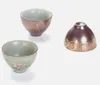 Accessori tradizionali per tazze da tè vintage Tazza da tè Lotus di alta qualità Stile retrò Tazza da tè in ceramica dipinta a mano Bicchieri in porcellana