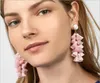 Dangle lustre gland boucles d'oreilles pour femmes ethnique grande goutte boucle d'oreille à la mode coton corde frange longue ZA bijoux A10073719428