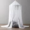 Pure Color Simple Design Kid Baby Bed Canopy Bedcover Mosquito Net High Quality Cotton Bedding Round Dome Tent Household1479499