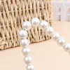 20cm Plast Pearl Beaded Kläder Klänning Coat Hangers Bröllop för Pet Kid Barn Spara utrymme Förvaring Arrangör