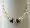 Necklace 8-9MM Junoesque 2 rows Genuine pearl necklace