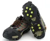 10 Stål Ice Cleats Anti-Skid Snow Ice Climbing Sko Spikes Grips Crampons Spikes Cleats Overshoes Klättra Grip T2i069