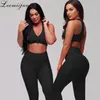 LEEMIIJUU Sport Leggings Frauen Turnhalle Hohe Taille Push-Up Yoga Hosen Jacquard Fitness Legging Laufhose Frau Enge Sport Pan