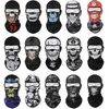 Snabbtorkande nät Färgglada skalle Masker Cykling Balaclavas Män Andas Cs Full Face Net Masks Kvinnor UV Airsoft Balaclava Fauries