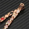 New Design Colorful Shell pattern Stainless Steel Zircon magnetic Bracelet For Women Healthy Germanium Element Anion antifatigue Bracelet