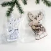 クリスマスの装飾装飾ぬいぐるみ木製エルクペンダントツリークローゼットホームパーティー用品のための小さなペンダント年装飾1