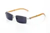 S modne dzikie okulary designerskie Mężczyźni okulary dekoracje stop alumnowa pełna rama bawołów drewniane nogi luksusowe okulary przeciwsłoneczne lunette de so2239425