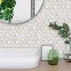 Adesivos de parede de azulejos para banheiro, cozinha, azulejos, decoração, adesivo à prova d'água, pvc, decoração de cozinha 1015202530cm5511438