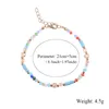 Colorful Crystal Bead Anklets for Women Bohemia Charm Bead Anklet Bracelet Summer Sandal Ankle Chain Beach Foot Jewelry Gifts