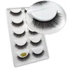 3D Mink Eyelashes False Siberian Mink Lashes Eyes Makeup False 3D Mink Eyelashs Extension Tousing Tools utgör 5 Par A Pack4142360