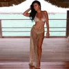 2019 tendenza moda modelli caldi modelli donna Beach Cover Up Bikini Paillettes Costumi da bagno Coverup Sarong Wrap Pareo Gonna Costume da bagno