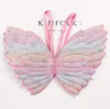 Вечеринка одолжение girs wings glitter star magic wands fancy dress cosplay fairy gradient color butterfly wing wing sequint