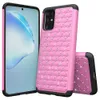 Custodie ibride con glitter scintillanti a doppio strato in TPU + PC per Samsung Galaxy S20 Ultra S10 Plus S10e Cover antiurto