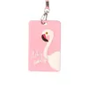 Cartoon Candy card holder colorful students bus card case lanyard plastic work ID Neck Strap Card Bus holders work cards