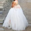 Vestido de Daminha Coral Girls Pageant Gäster med Beaded Big Bow Long Flower Girl Dresses For Wedding Children Baby Formal Wear