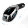 X5 Car charger Lighter Bluetooth FM Transmitter Wireless in-Car Hands-free Talking Car Kit MP3 Player and USB Charge for Smartphones