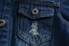 Spring Europe baby pojkar jeans jacka rock barn bokstäver färgglada flätning långärmad outwear denim jacka barn rockar w3461686206