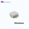 imanes 50 stks 4 x 4 mm magneetschijf koelkast lesgeven 44 hardware D44 meubels magneten 4x4 super sterke zeldzame aarde neodymium magneet