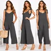 Kvinnors jumpsuits Women's Rompers 2022 Summer Women Jumpsuit Long Pants Sexig V-ringad solid ￤rml￶s One Piece Bodysuit Jumpsuit1