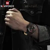 NAVIFORCE 9099 Mens Relógios Marca Top Luxury Sport Quartz-Watch Strap de couro Relógio Homens impermeável relógio de pulso Relogio Masculino T200113