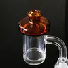 Düz Üst Tokmak Banger Tırnak 14mm 18mm Kadın Erkek Ortak Kuvars Banger Çiviler ile UFO Cam Carb Cap Yağ Dab Kuyuları Sigara Aksesuarları