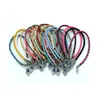 50Pcs/Lots Fatima Hand Turkey Eyes Alloy Charms Weave Bracelets Good Luck Leather Bracelet