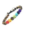 7 Chakra Armband Männer Schwarze Lava Heilung Balance Perlen Verschiedene Farben Armbänder Für Frauen Reiki Buddha Gebet Naturstein Yoga Armband