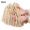 12 inch Bogini Faux Locs Crochet Braids Hair 2 pc / Pack Syntetyczne oplatanie Hair Extensions Soft Dreadlocks z linią