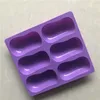 Stampo per dolci in silicone a 6 pizzichi a mano Stampo per sapone fatto a mano in gel di silicone Stampo per dolci fatti in casa Strumento fai-da-te XG791