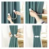 Colours Magnetic Sheer Curtains Strap Buckle Bind Curtain Holder Pearl Beads Tiebacks Tie Backs Clips Simple Home Decoration Wholesale