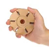 Freeshipping 90Mm Wooden Material Carving Disc Tool Three Teeth Woodworking Turbo Tea Tray Digging Milling Cutter For 16Mm