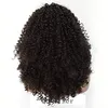 Parrucche per capelli umani ricci crespi afro mongoli con frangia frangia 180% Densità pre pizzicata 360 parrucca frontale in pizzo 22 pollici diva1