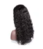 Modern Show Water Virgin Human Hair Wigs 180 밀도 풀 레이스 브라질 인간의 머리 가발 흑인 여성을위한 사전 뽑아 낸 Remy Hair8902717
