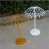 Creative Party Decoration Umbrella Iron Frame Area Welcome Ornament Road citou adereços para suprimentos de decoração da mesa de chá de chá de bebê