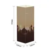 Ny stil muslimsk bordslampa papper skugga lampa sovrum sovrum ljus ny 3d visuell led natt ljus465039