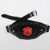 Équipement de bondage Bouche Gag Tête Harnais Museau Masques Fétiches Bite Gag Sex Toy Cuir BDSM Bouche Ouverte Ball Gags pour Couples Jeu de Sexe Meilleure qualité