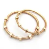 Титановый стальной винт браслет браслеты мужчина женщина с 6 винтовыми нитью розовое золото браслеты для роскошного очарования для ювелирных изделий W7FQ