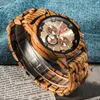 Top montre-bracelet en bois mâle Relogio Masculino montres hommes 2019 bois montre Sport horloge numérique hommes montres