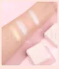 LAISLY Double Colors Facial Shiny Highlighter Waterproof Long Lasting Brighten High Gloss Face Contour Shimmer Highlighting Powder