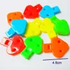 36x Heart Flat Whistle 127 Perfekt för pojkar Tjejer Barn Birthday Party Favor Pinata Bag Filler Game Gift Toys Prime Gift Carnival