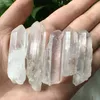 Små storlek Clean Transparent Crystal Gift Natural Clear Crystal Wands Quartz Rock Healing Polished Crafts4154822