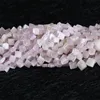 Hurtownie Natural Orygine Purple Pink Kunzite Spodumene Diament Kształt Luźne Koraliki Fit Biżuteria DIY Naszyjnik 16 "05330