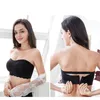Invisible Plus Size Bra for Women Strapless Lingerie Sexy Seamless Bralette Smooth Padded Tube Tops Female Push Up Underwear 6XL C2620