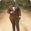 Black Mens Garnitury Wedding Garnitury Notched Lapel Kostiumy Biznesowe Wlać Hommes Plus Size Custom Made BarDegroom Tuxedos Formalny pan młody Nosić Blazer