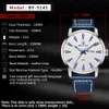 Benyar New Men Watch Luxury Top Brand Automatic Week Date Military Fashion Male Male Quartz Leather Wristwatch Relogio Masculino3063