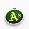 Équipe de baseball américaine Oakland Charms Athletic Dangle Charms Sports DIY Bracelet Collier Pendentif Boucle d'oreille Bijoux Suspendus Charms8715194